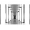 Fototapeta nowoczesny tunel - czarno biały