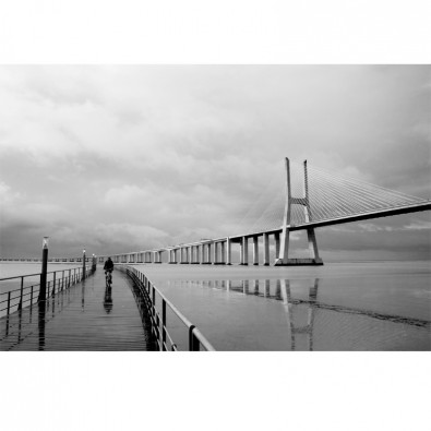 Fototapeta pochmurny most Vasco da Gama