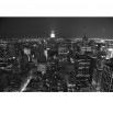Fototapeta nocny Manhattan w kolorze czarno białym