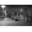 Fototapeta Nowy Jork nocą czarno biała