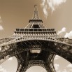 Fototapeta La tour Eiffel w odcieniach sepii