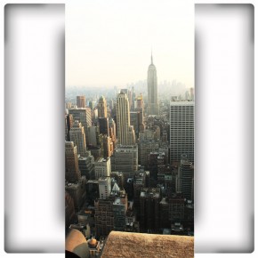 Fototapeta widok z tarasu na Nowy Jork