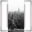Fototapeta widok z tarasu na Nowy Jork w kolorze czarno białym