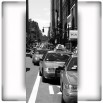 Fototapeta West 39th Street w kolorze czarno białym