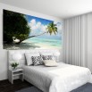 Dekoracja na ścianę sypialni- model tropikalnej wyspy