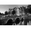 Fototapeta miasto Holandii czrno białe 