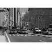 Fototapeta taksówki Nowego Jorku w kolorze czarno białym