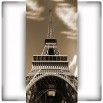 Fototapeta serce Paryża w kolorze sepii