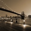 Fototapeta Brooklyn Bridge w sepii | fototapety mosty