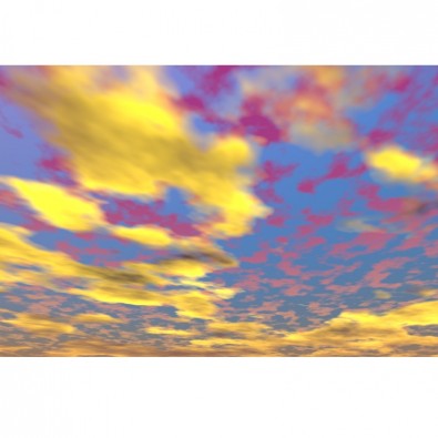Fototapeta żółto fioletowe chmury