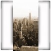 Fototapeta widok z tarasu na Nowy Jork w sepii
