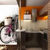 Fototapeta na ścianę w kuchni różowy rower