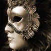 Fototapeta bal maskowy w kolorze sepii