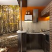 Fototapeta suchy las - na wąską ścianę do kuchni