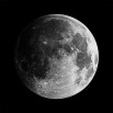 Fototapeta księżyc w kolorze czarno białym