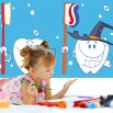 Fototapeta edukacyjna "myj zęby" - dla dzieci