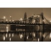 Fototapeta most nocą w sepii