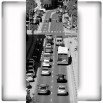 Fototapeta wrocławska ulica w kolorze czarno białym