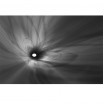 Fototapeta futurystyczny tunel czarno biała