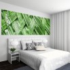 Fototapeta włókna bambusowe na ścianie sypialni