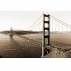 Fototapeta most San Francisco - sepia
