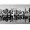 Fototapeta nowojorska panorama w kolorze czarno białym
