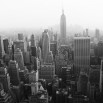 Fototapeta Empire State Building w kolorze czarno białym