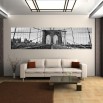 Fototapeta brooklińska panorama na ścianie w salonie