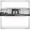 Fototapeta brooklińska panorama w kolorze czarno białym