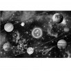 Fototapeta Kosmos w kolorze czarno białym
