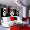 Fototapeta do nowoczesnego salonu - trzy weneckie maski