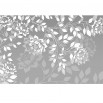 Fototapeta ornament flora - czarno biały