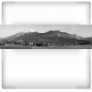 Fototapeta włoskie Alpy czarno biała