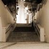 Fototapeta kamienne schody w sepii