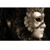 Fototapeta złota maska wenecka w kolorze sepii