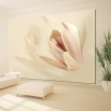 Fototapeta kwiat magnolii do beżowego salonu
