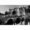 Czarno biała fototapeta Amsterdam
